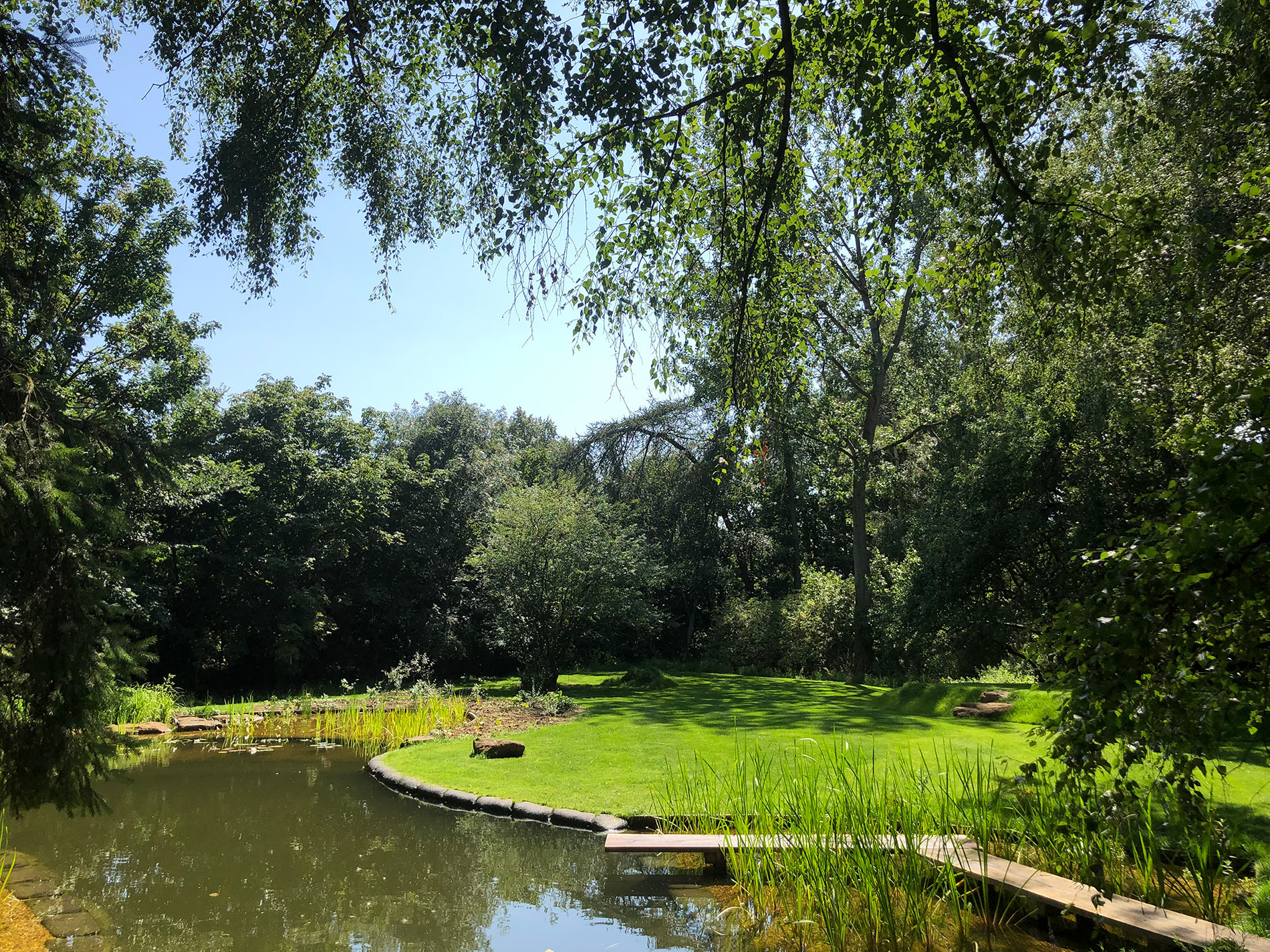 Natural swimming pond, Leighton buzzard